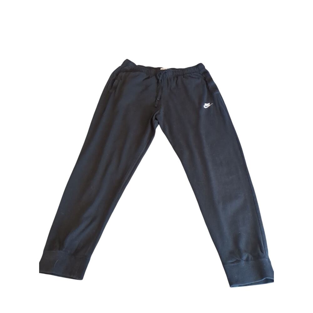 Nike Pants Men Ex Ex Large Solid Black Sweatpants Lightweight Jogger Sports XL